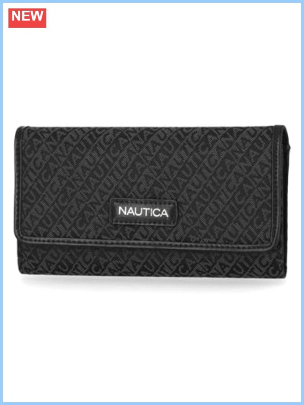 Nylon RFID Blocking Carry-All Wallet Organizer 11 Card Slots Snap